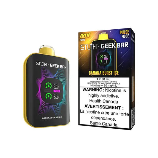  STLTH X GEEK BAR 80k DISPOSABLE VAPE - BANANA BURST ICE 