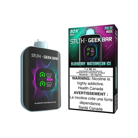 STLTH X GEEK BAR 80k DISPOSABLE Vape - BLUEBERRY WATERMELON ICE