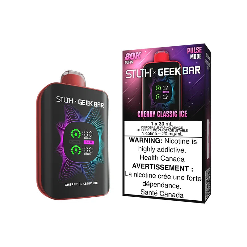 STLTH x GEEK BAR 80K Disposable Vape – Cherry Classic Ice