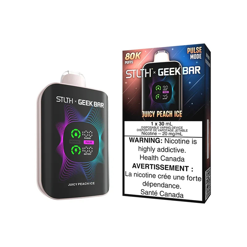 STLTH X GEEK BAR 80k DISPOSABLE VAPE - JUICY PEACH ICE