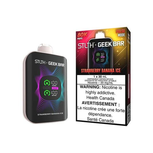 STLTH X GEEK BAR 80k DISPOSABLE VAPE - STRAWBERRY BANANA ICE 