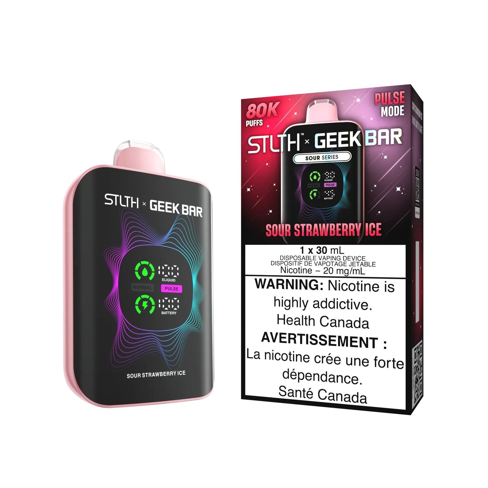 Sour Grape Ice – STLTH X Geek Bar 80K Disposable Vape