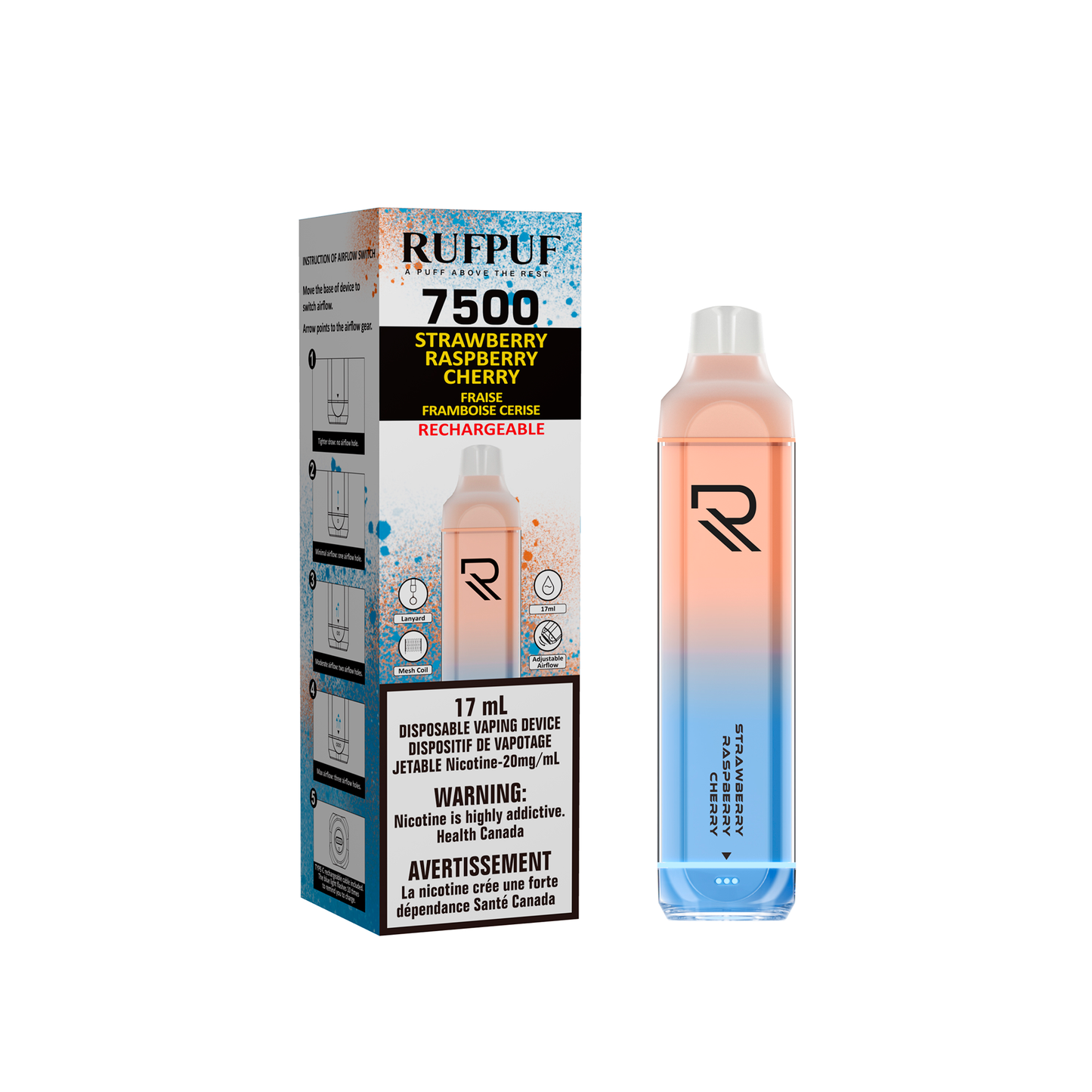 VAPE JETABLE RUFPUF 7500 