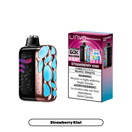 Linvo Rave 60000 Pro disposable vape - Strawberry Kiwi