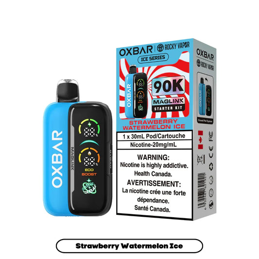Strawberry Watermelon Ice Vape – OXBAR MagLink 90K Ice Series Starter Kit