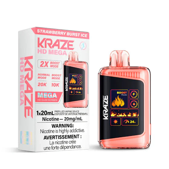 KRAZE HD MEGA 20K DISPOSABLE VAPE