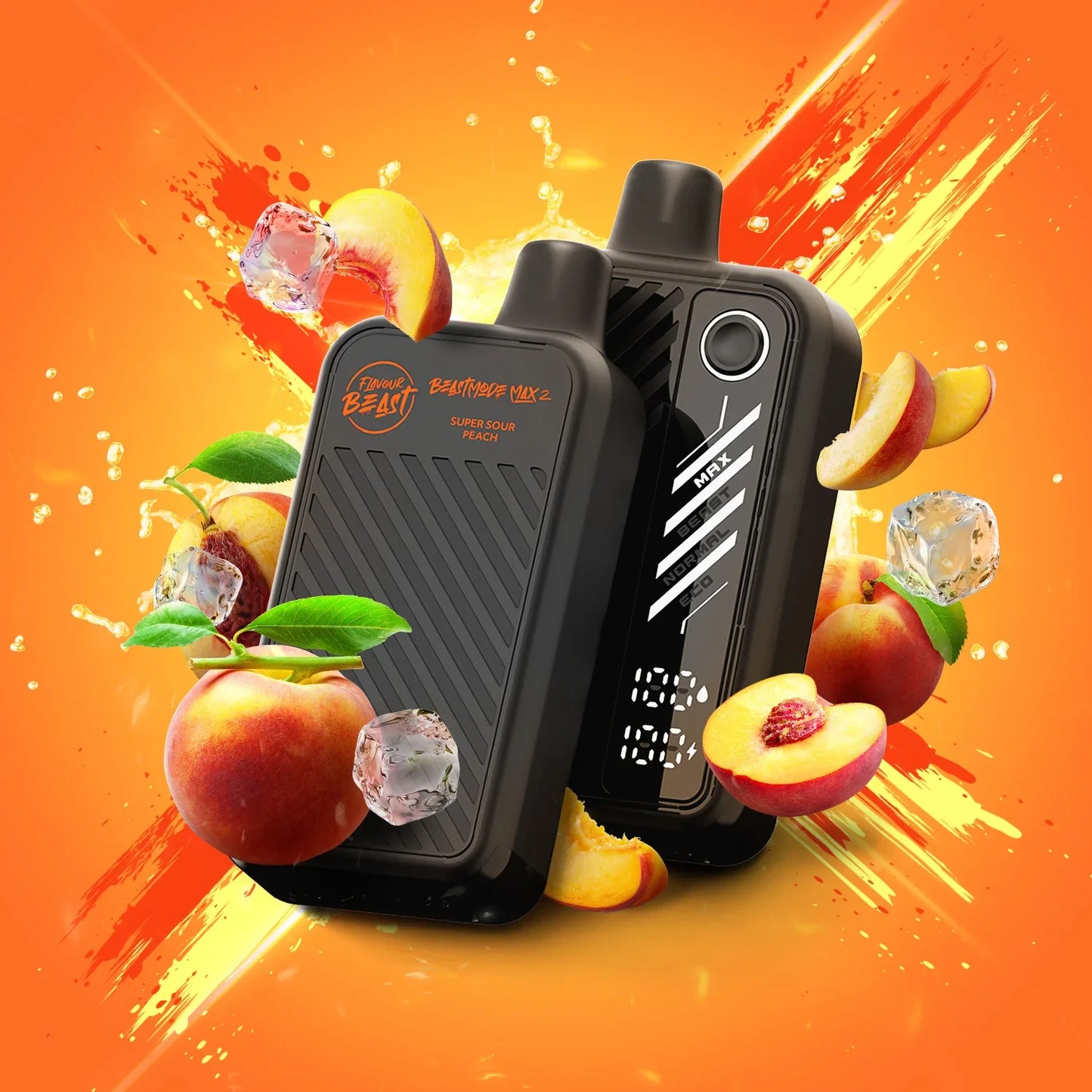 Super Sour Peach Ice Flavour Beast Beast Mode Max 2