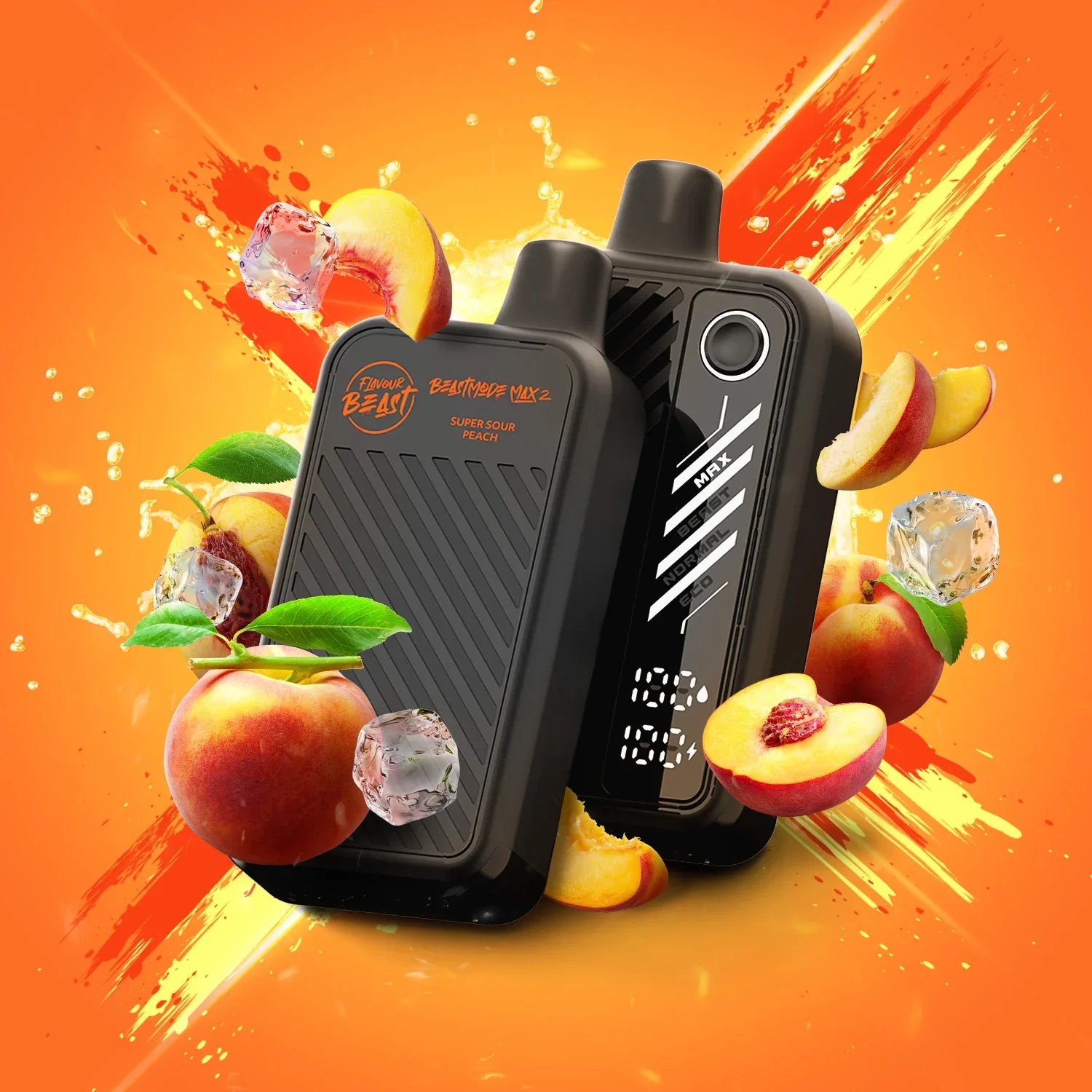 Super Sour Peach Ice Flavour Beast Beast Mode Max 2