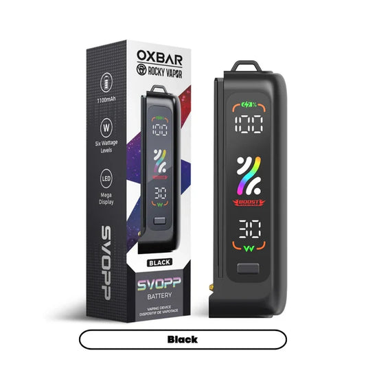 Svopp Rocky Vapor Oxbar [Kit d'appareils] 1100 mAh - Noir