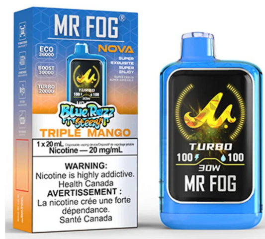 Triple Mango Disposable Vape – Mr Fog Nova Steezy Series 36K Puffs