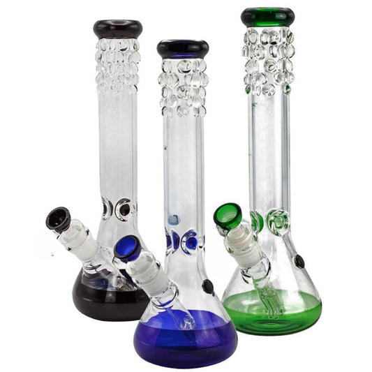 12 Inch Strong Pearl Bong Beaker with 6-arm diffuser [Grace 17 ] - 4 color