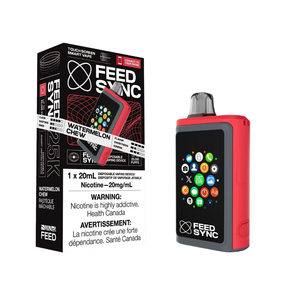 FEED SYNC 25k Puffs Vape jetable - Pastèque à mâcher