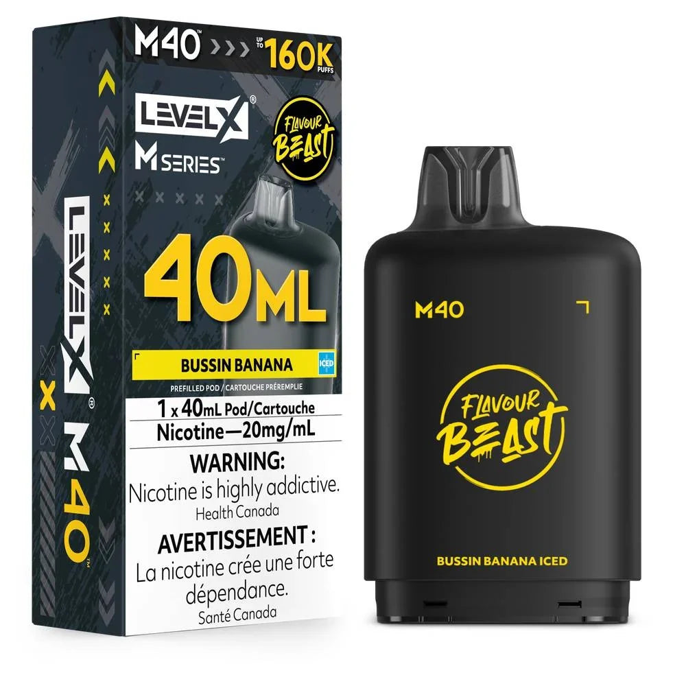 Level X Flavour Beast M40 160K Puff Pod  (All flavours ) | Vape delivery calgary