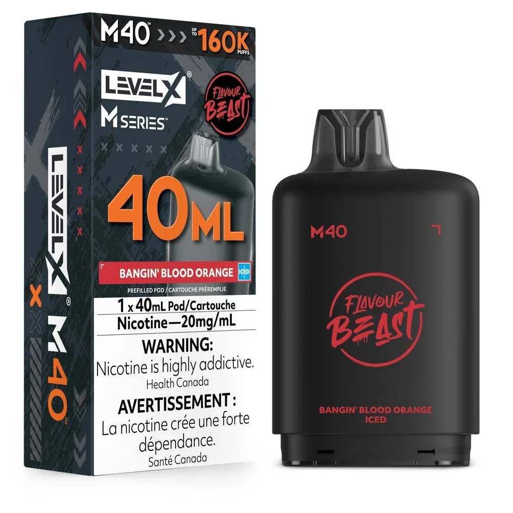 Level X Flavour Beast M40 160K Puff Pod  (All flavours ) | Vape delivery calgary