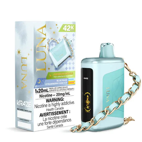 Blue Razz Strawberry Kiwi Ice - Kraze Luna 42k Disposable