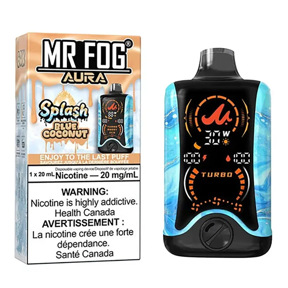 Blue Coconut- Mr Fog Splash 60K Disposable Vape ( 20mg )