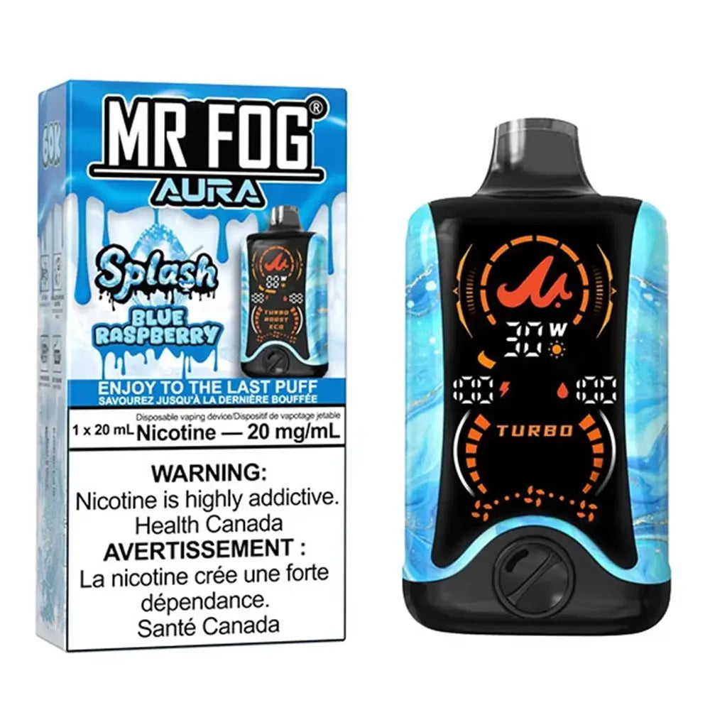 Splash Blue Raspberry  - Mr Fog Aura 60K Disposable