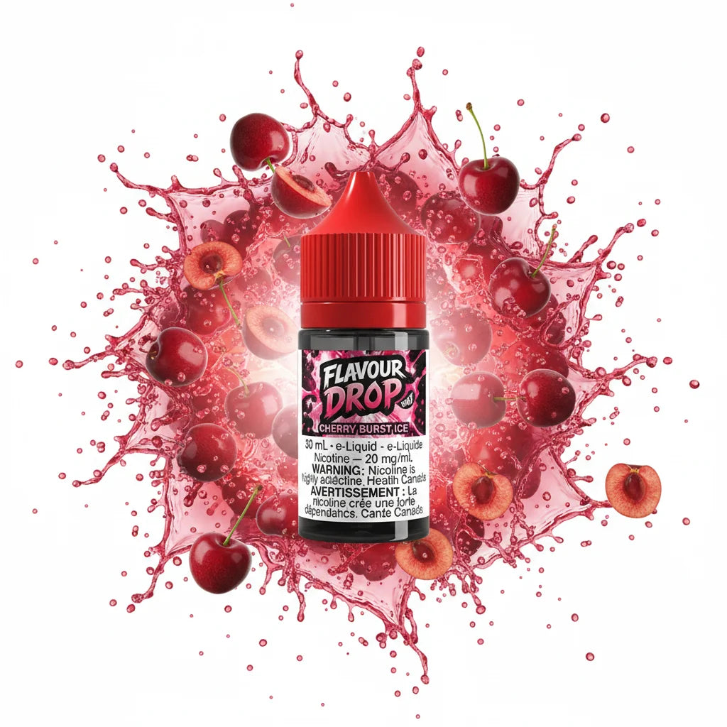 Cherry Burst ICE By Flavour Drop E-Liquid (30ML SALT) 20 mg Nicotine