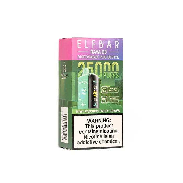 ELFBAR Raya D3 25000 Puffs Disposable Vape-Kiwi Passion Fruit Guava