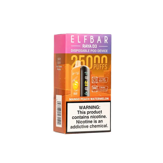 ELFBAR Raya D3 25000 Puffs Disposable Vape-Mango Peach Watermelon