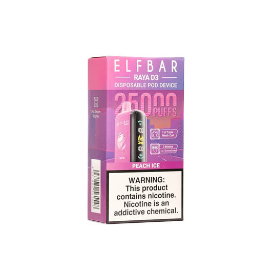 ELFBAR Raya D3 25000 Puffs Disposable Vape-Peach Ice