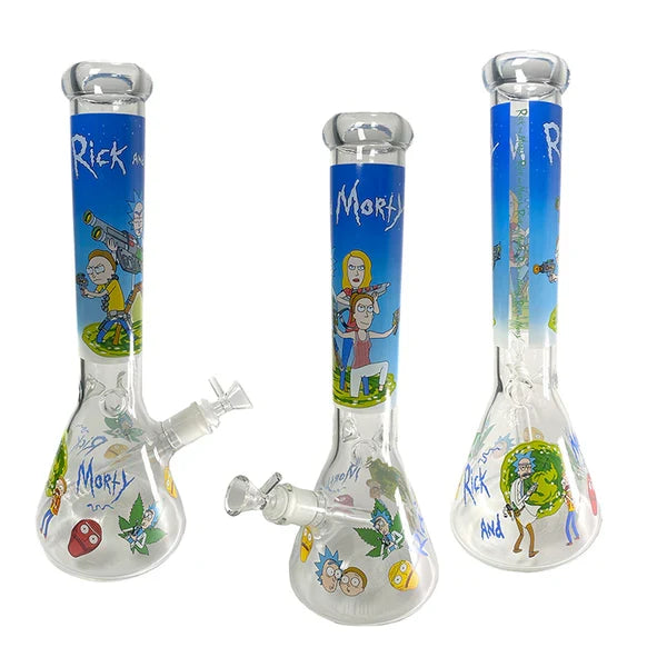 14 Inch Rick And Morty Classic Beaker Bong [wp293]