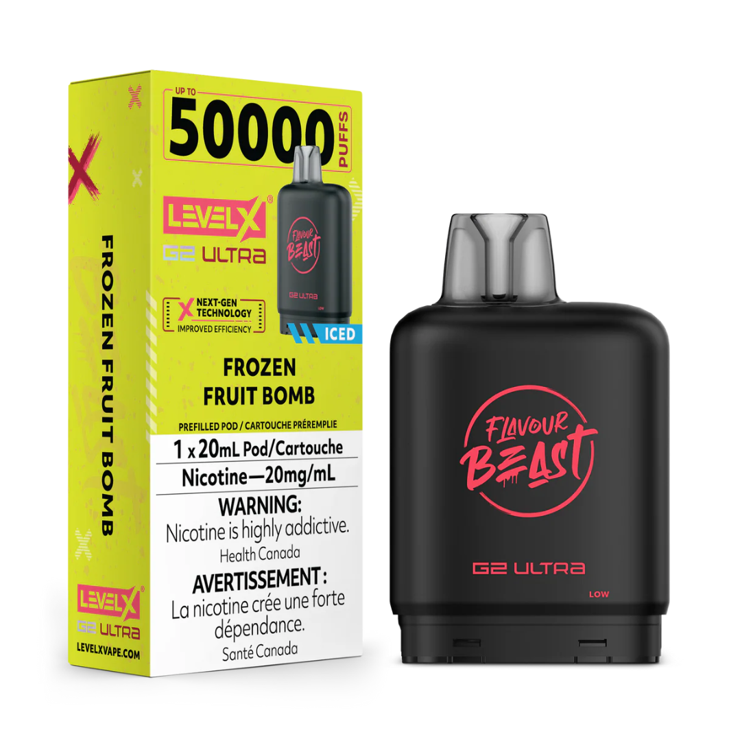 Frozen Fruit Bomb  - Level X Flavour Beast G2 Ultra 50k POD ( 20 ML ) - (Without battery)