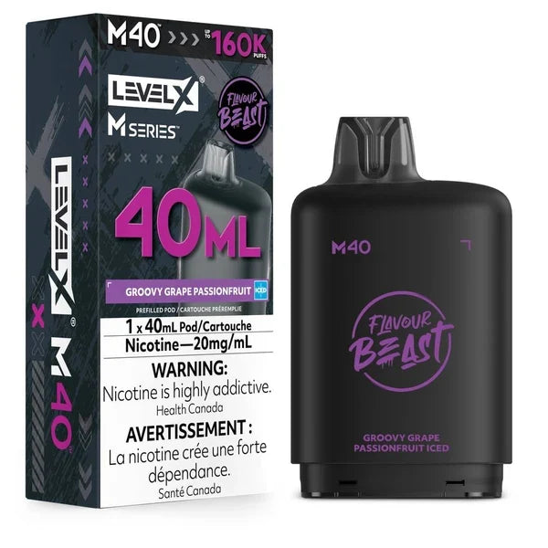 Level X Flavour Beast M40 160K Puff Pod  (All flavours ) | Vape delivery calgary