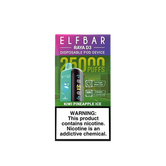 ELFBAR Raya D3 25000 Puffs Disposable Vape-Kiwi Pineapple Ice