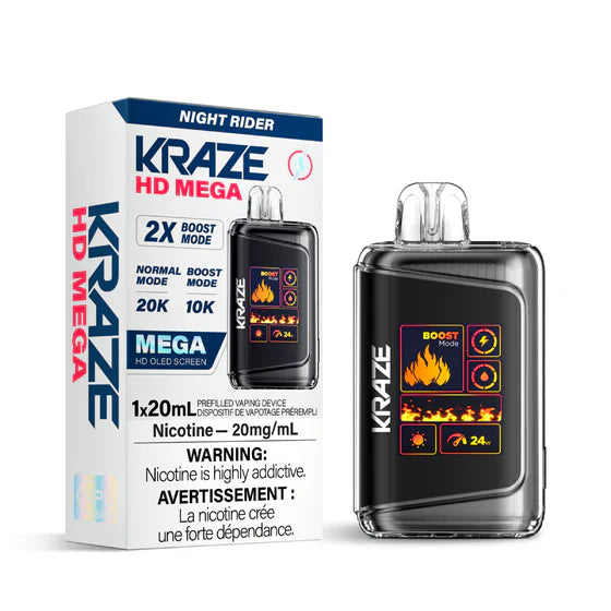 VAPE JETABLE KRAZE HD MÉGA 20K 