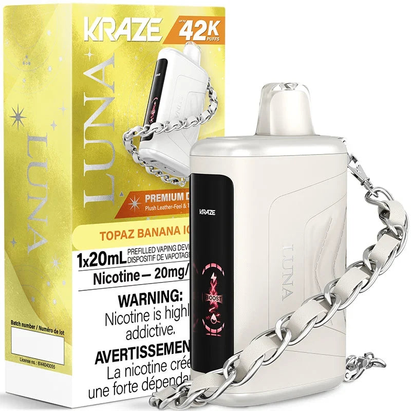 Topaz Banana ICE Kraze Luna 42K |  20mg Disposable Vape