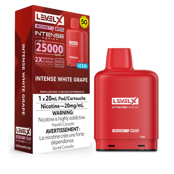 Level x boost g2 Intense series 25000 Puffs-Intense white grape