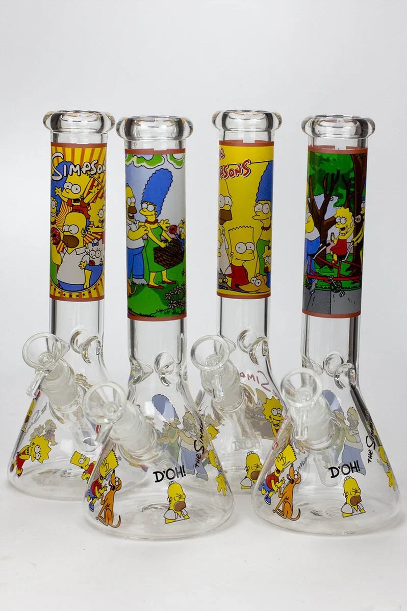 The Simpsons Glass Bong 14 inch - [Model wp295 ]