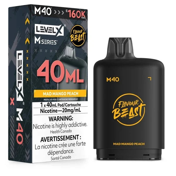 Level X Flavour Beast M40 160K Puff Pod  (All flavours ) | Vape delivery calgary