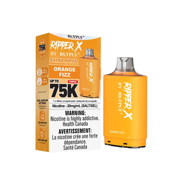 Orange Fizz  - Ripper X 75k Disposable Pod- (Without Battery)