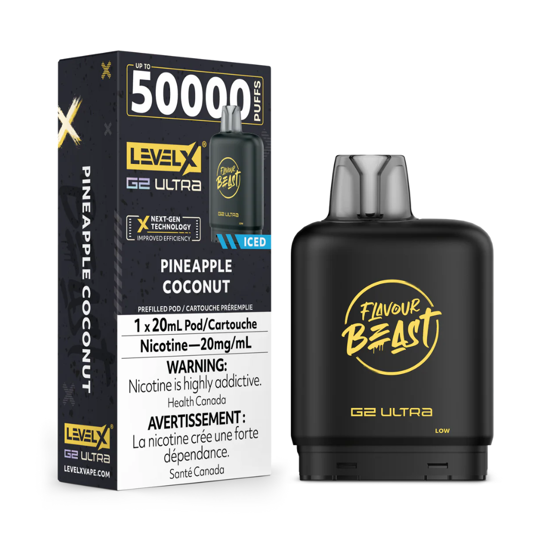 Pineapple Coconut Iced  - Flavour Beast Level X  G2 Ultra 50k POD ( 20ML) | Without Battery