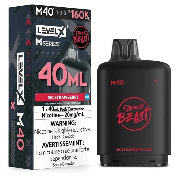 Level X Flavour Beast M40 160K Puff Pod  (All flavours ) | Vape delivery calgary