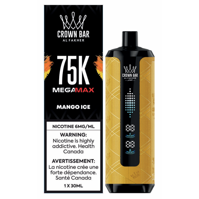 Mango Ice - Al Fakher Crown Bar Mega Max 75k Disposable Vape