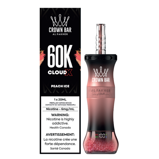 Al Fakher Crown Bar Disposable Vape - peach ice 