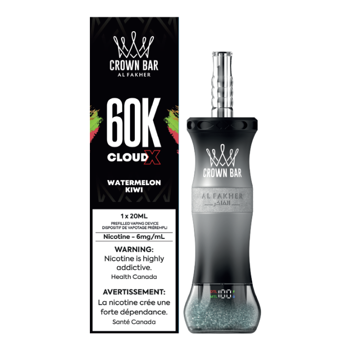 Watermelon Kiwi - Al Fakher Crown Bar Cloud X 60K Disposable Vape