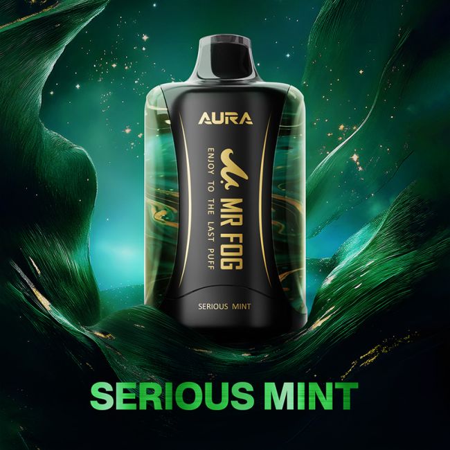Serious Mint - Mr Fog AURA  60K Disposable Vape | 20ML / 20MG