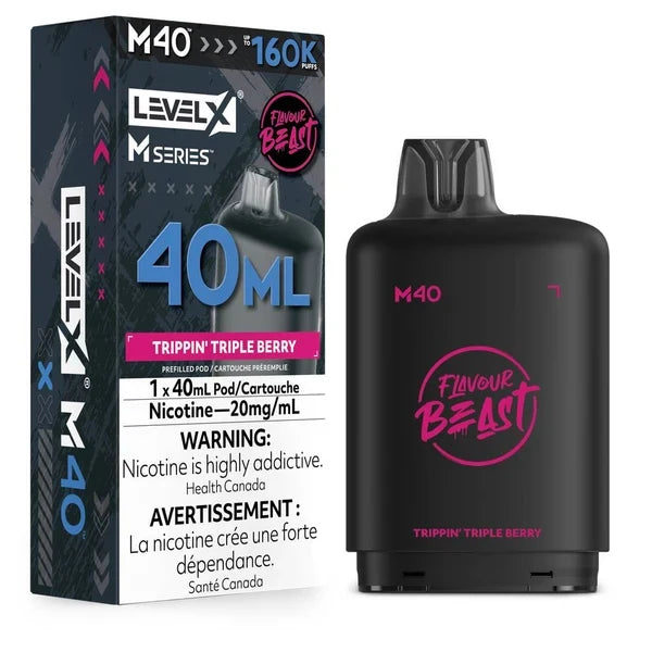 Level X Flavour Beast M40 160K Puff Pod  (All flavours ) | Vape delivery calgary