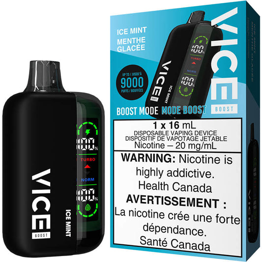 Vice Boost 9000 Puffs Vape jetable - Menthe glacée