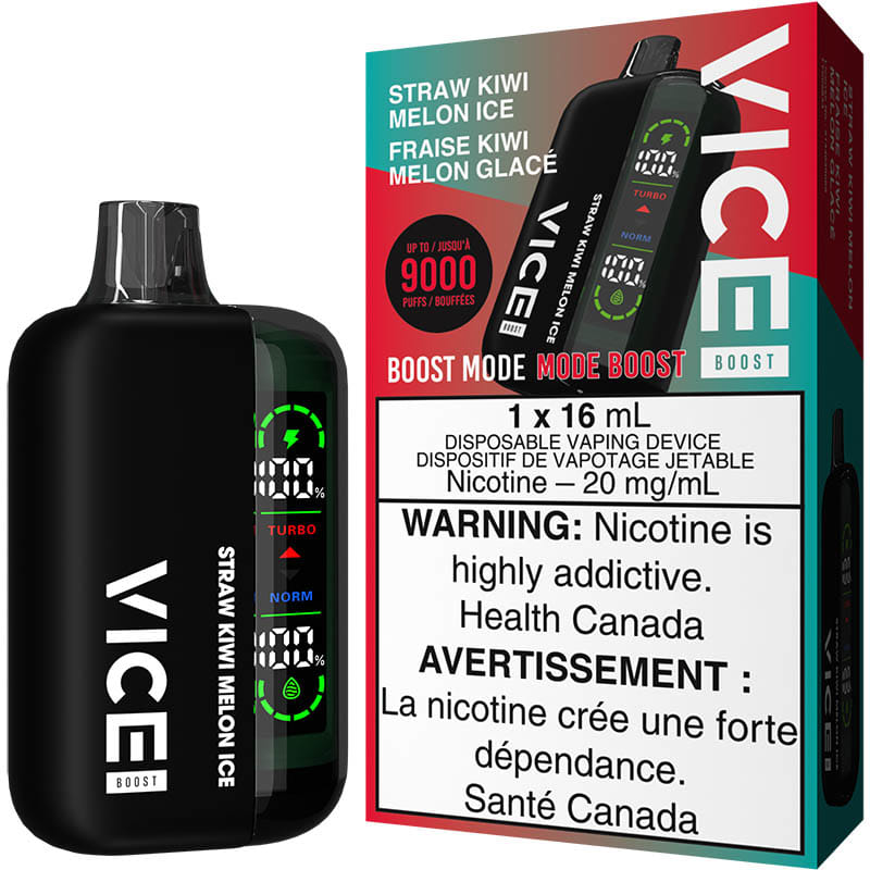 Vice Boost 9000 Puffs Disposable Vape-Straw kiwi melon ice
