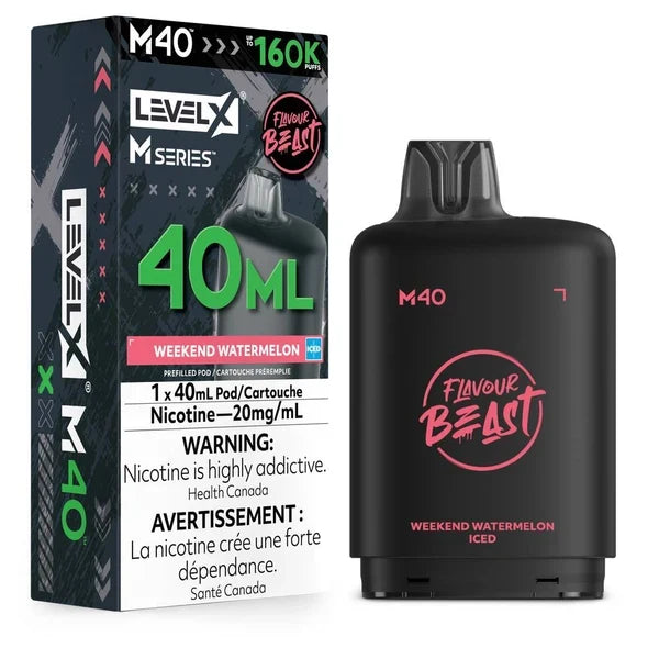 Level X Flavour Beast M40 160K Puff Pod  (All flavours ) | Vape delivery calgary